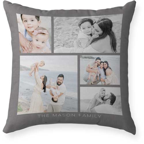 Gallery of Five Outdoor Pillow, 18x18, Single Sided, Multicolor