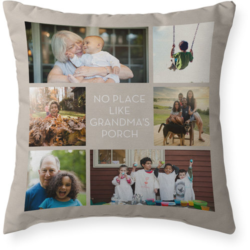Gallery of Six Outdoor Pillow, 20x20, Double Sided, Multicolor