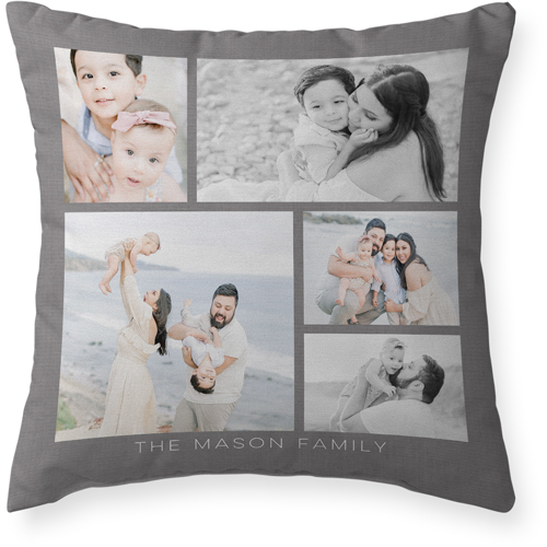Gallery of Five Outdoor Pillow, 20x20, Double Sided, Multicolor