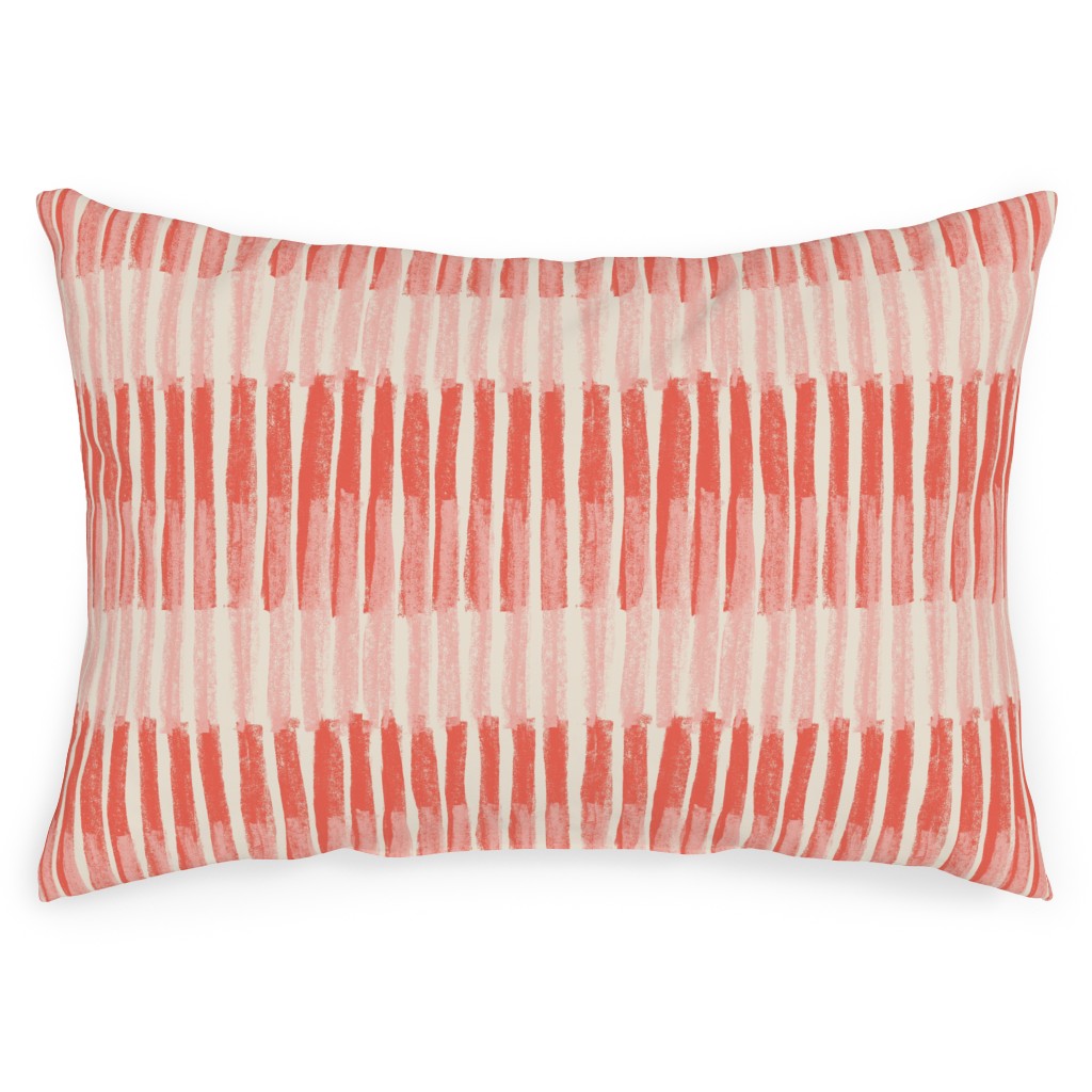 Strips Coral Outdoor Pillow Shutterfly