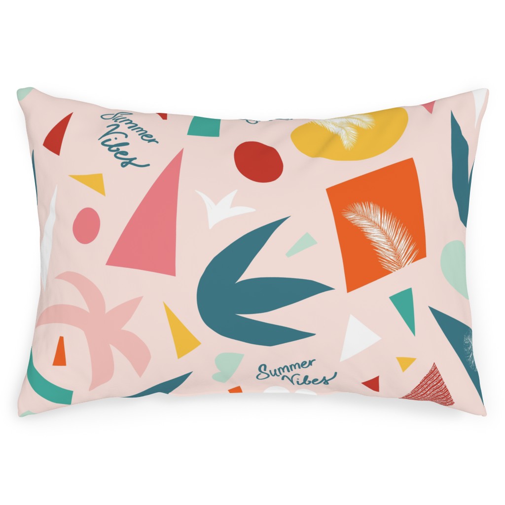 Summer Vibes Abstract Shapes Outdoor Pillow Shutterfly
