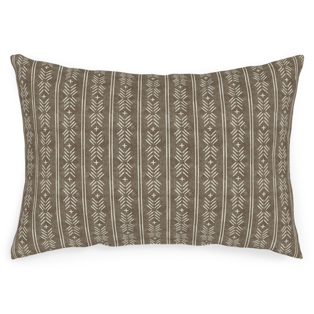 Mudcloth Arrow Stripes Golden Beige Outdoor Pillow Shutterfly