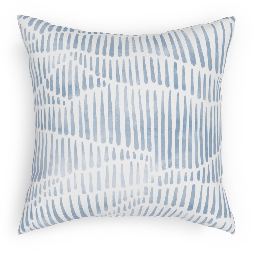 Appalachia - Blue Outdoor Pillow, 18x18, Single Sided, Blue
