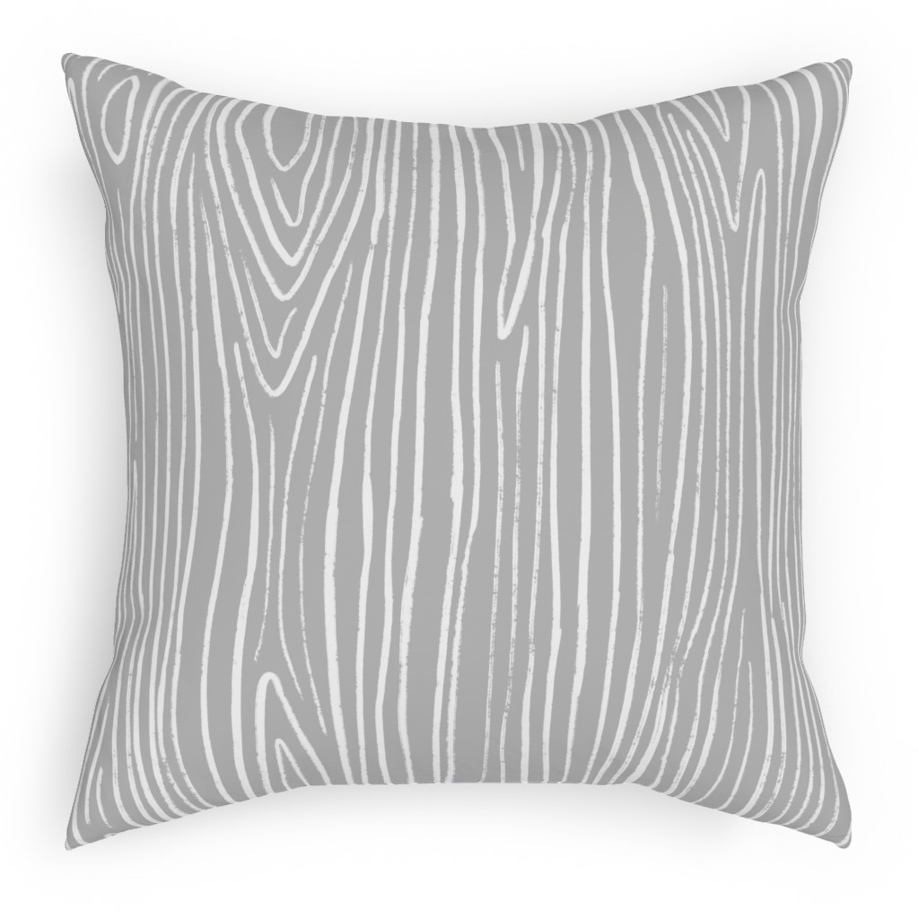 Jackson - Grey Outdoor Pillow, 18x18, Single Sided, Gray