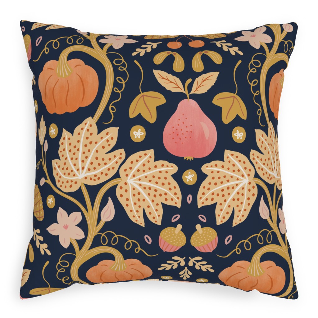 Autumn Gold - Multi Outdoor Pillow, 20x20, Single Sided, Orange