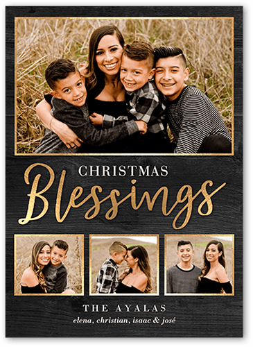 Togetherness Holiday Card, Grey, 5x7 Flat, Religious, Standard Smooth Cardstock, Square