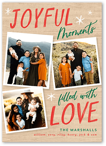 Moving Moments Holiday Card, Brown, 5x7 Flat, Holiday, Standard Smooth Cardstock, Square
