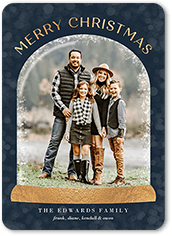 snowglobe season holiday card