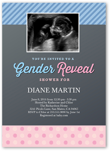 Gender Reveal Baby Invitations 5