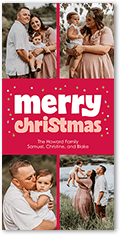 dotted decorations christmas card
