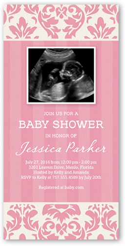 invitation card for baby shower girl