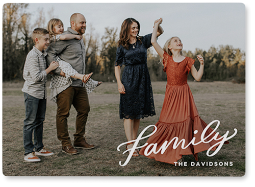 Family Letters Photo Tile, Metal, 5x7, White, white