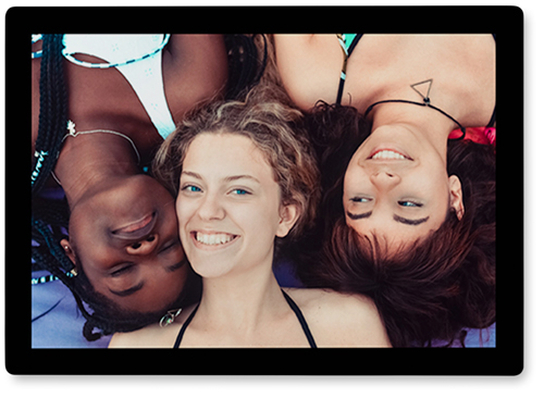 One Frame Photo Tile, Metal, 5x7, Multicolor, multi