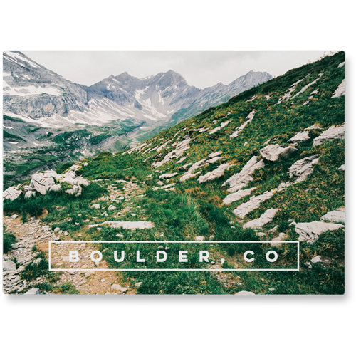 On the Go Photo Tile, Metal, 10x14, White