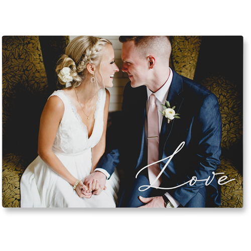 Pure Love Photo Tile, Metal, 10x14, White