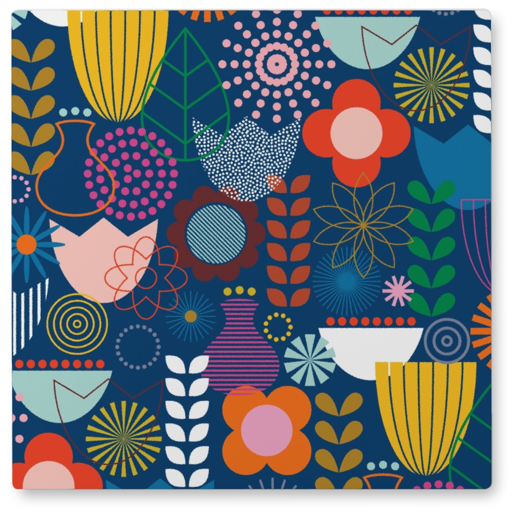 Maximum Scandi Photo Tile, Metal, 8x8, Multicolor