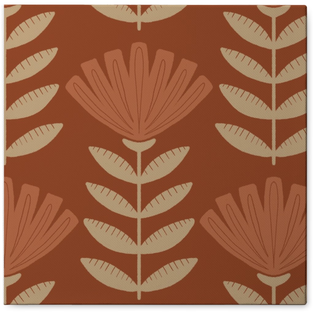 Gloria Photo Tile, Canvas, 8x8, Red