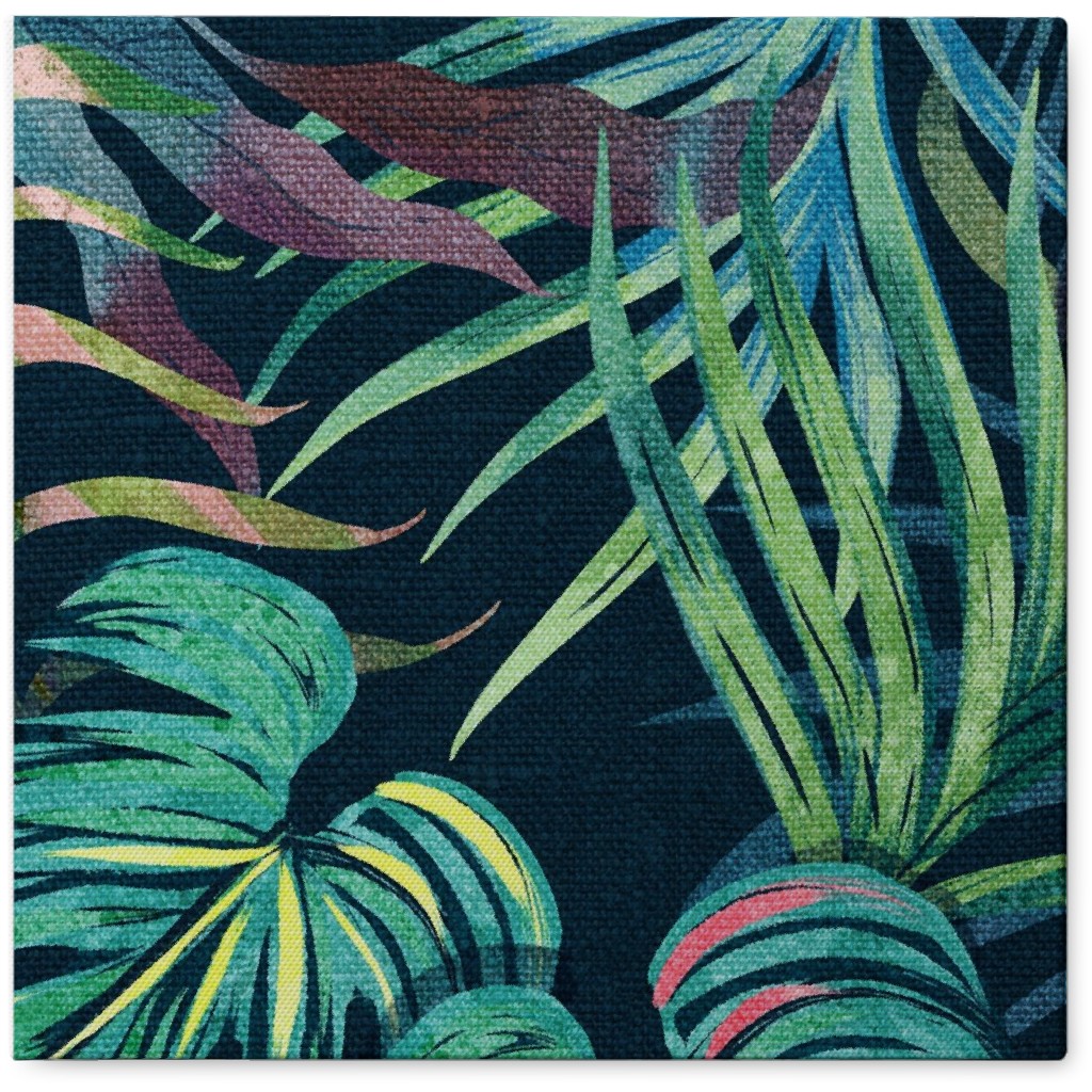 in a Tropical Mood Photo Tile, Canvas, 8x8, Green