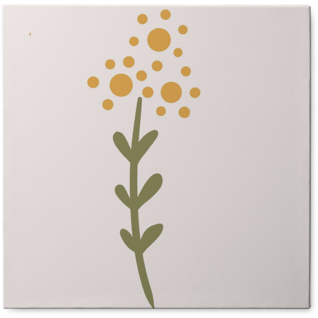 Hypericum Wildflowers - Yellow Photo Tile, Canvas, 8x8, Yellow