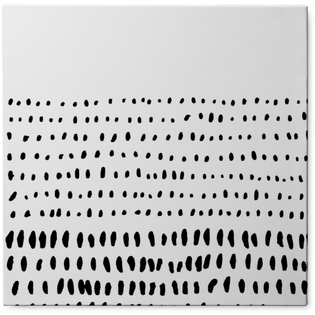 Minimalist Ink Study - Neutral Photo Tile, Canvas, 8x8, White