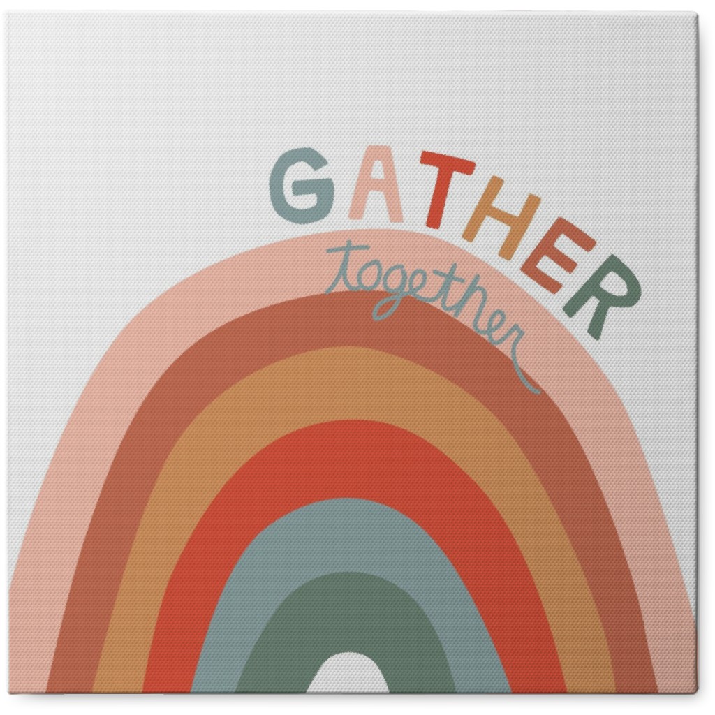 Gather Together Photo Tile, Canvas, 8x8, Multicolor