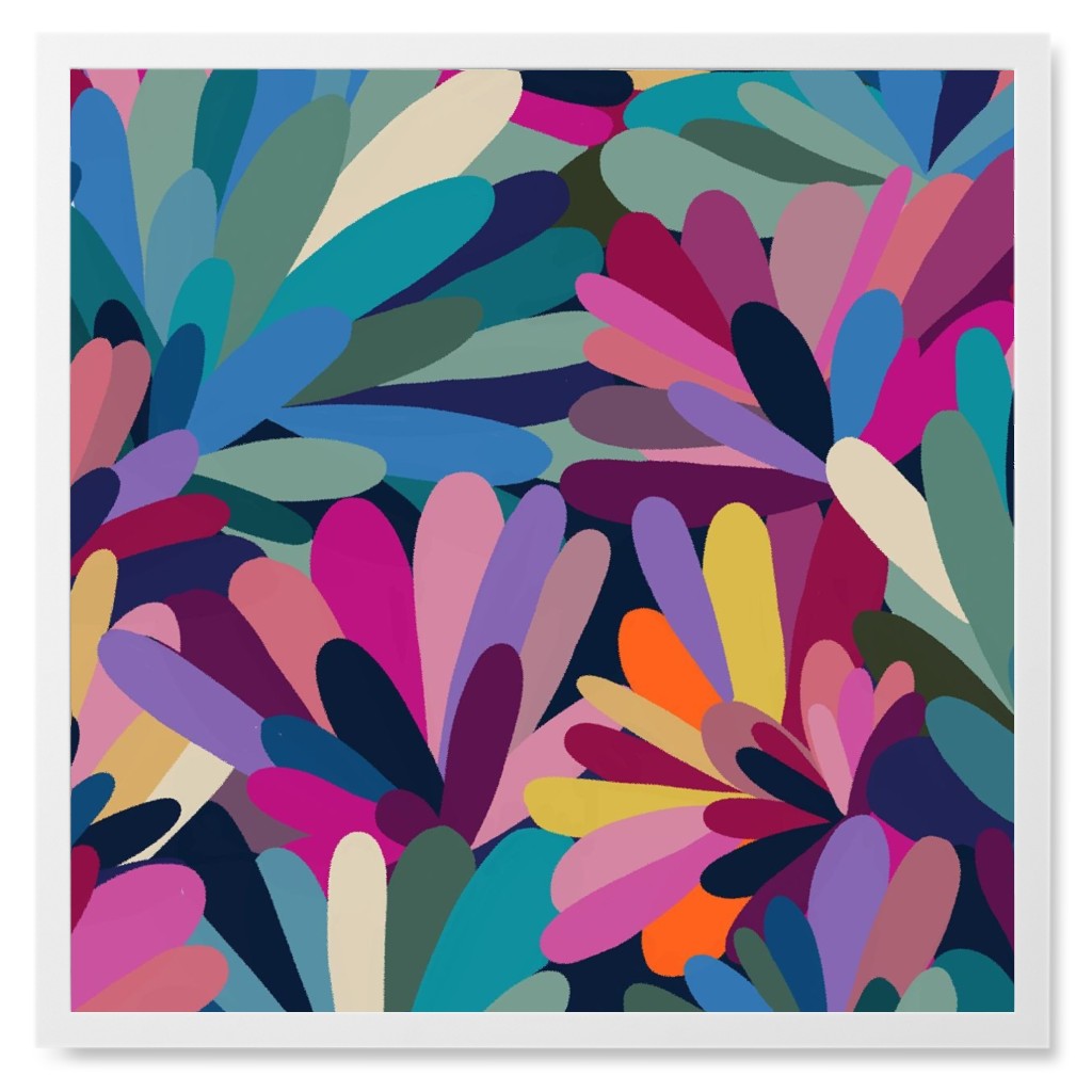 It's a Petal Celebration - Multi Photo Tile, White, Framed, 8x8, Multicolor