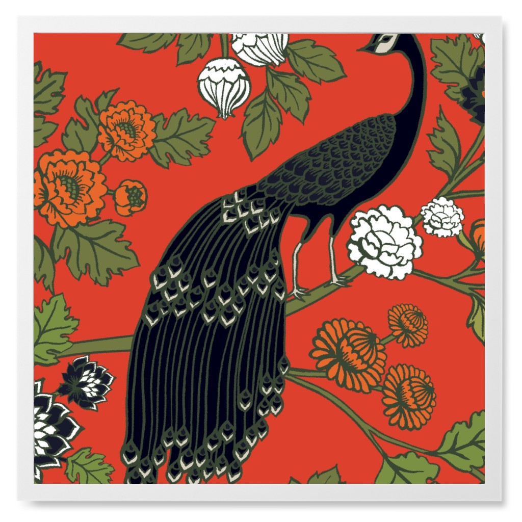 Red Framed Wall Art