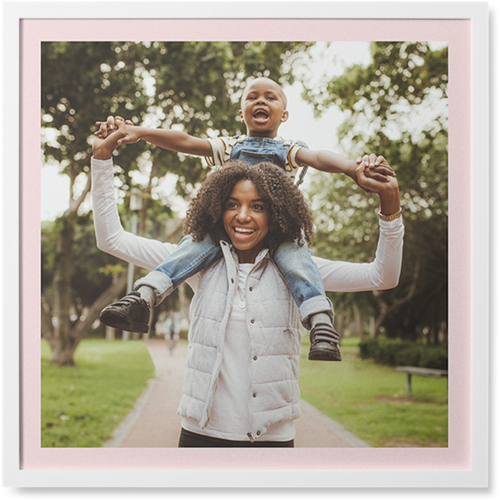 All Around Frame Photo Tile, White, Framed, 8x8, Multicolor