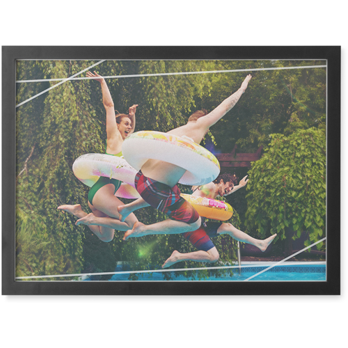 Captured Moment Photo Tile, Black, Framed, 5x7, White
