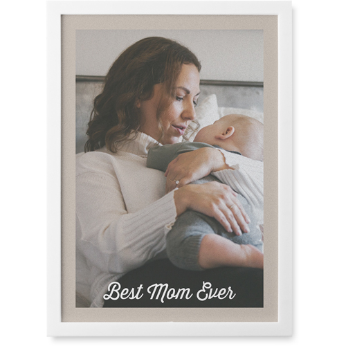 Gallery of One Border Photo Tile, White, Framed, 5x7, Multicolor, multi