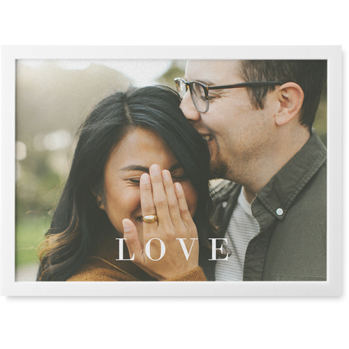 Absolute Love Photo Tile, White, Framed, 5x7, White