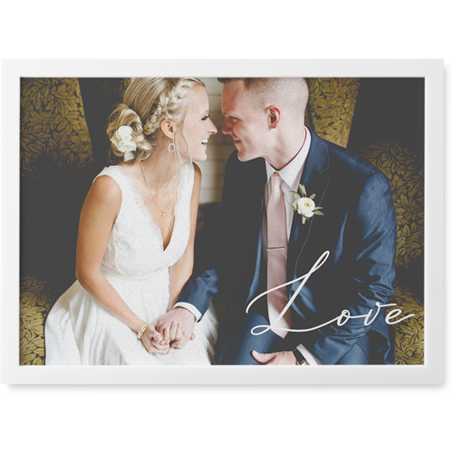 Pure Love Photo Tile, White, Framed, 5x7, White