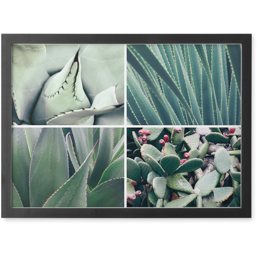 Four Top Framed Photo Tile, Black, Framed, 5x7, Multicolor, multi