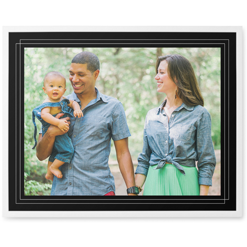 Forever Framed Photo Tile, White, Framed, 11x14, Gray