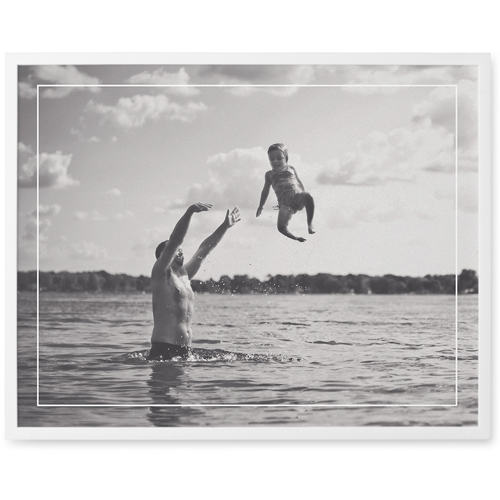 Frame Afloat Photo Tile, White, Framed, 11x14, White