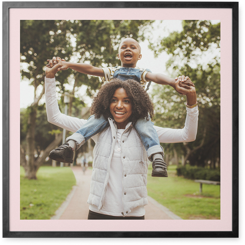 All Around Frame Photo Tile, Black, Framed, 12x12, Multicolor, multi