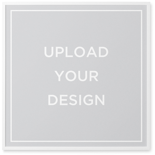 Upload Your Own Design Photo Tile, White, Framed, 12x12, Multicolor, multi