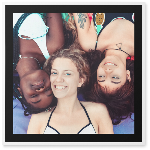 One Frame Photo Tile, White, Framed, 16x16, Multicolor, multi