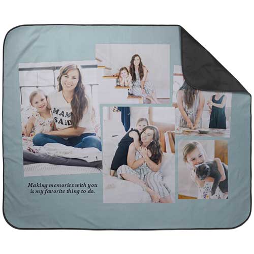 Tilted Gallery Of Five Picnic Blanket by Shutterfly Shutterfly