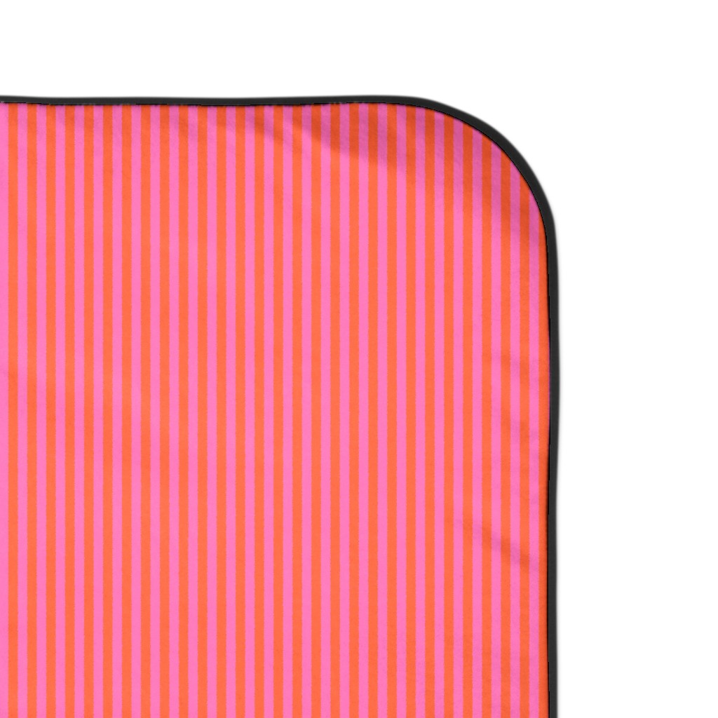 Piccadilly Pinstripes in Mod Orange and Pink Picnic Blanket Shutterfly