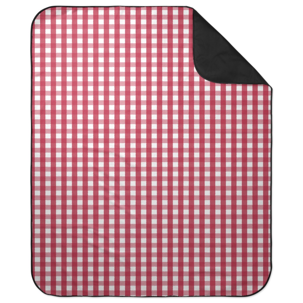 Picnic blanket red and best sale white checkered