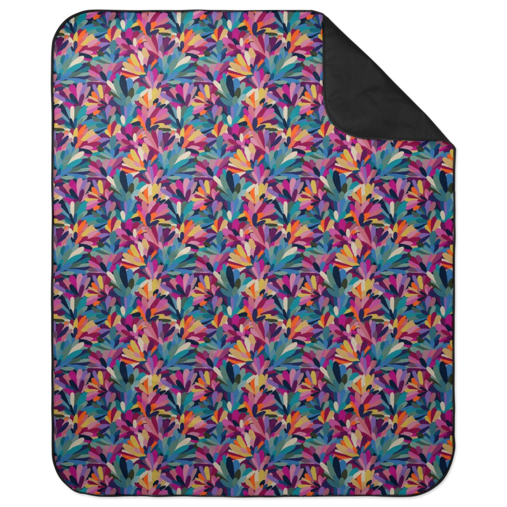 It's a Petal Celebration - Multi Picnic Blanket, Multicolor