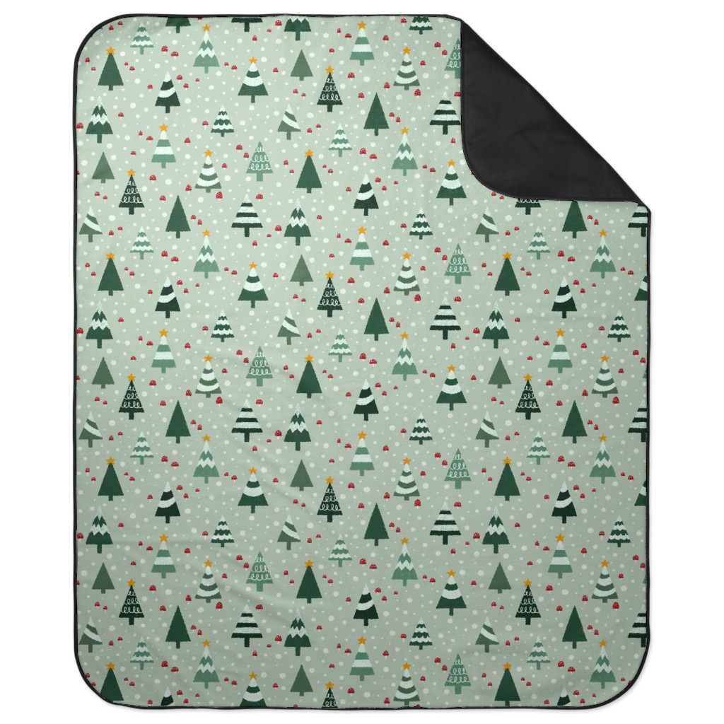 Green Christmas Blankets