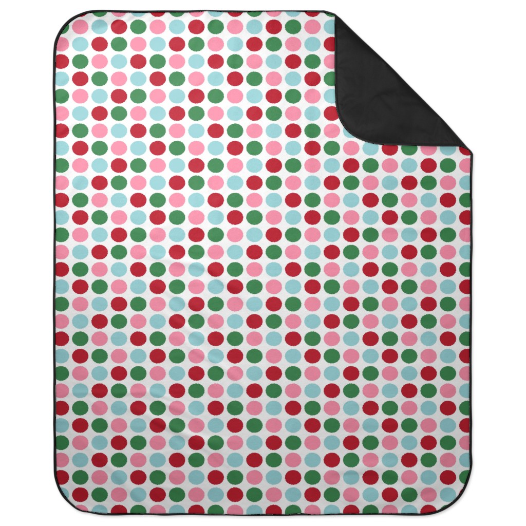 Christmas Collection Polka Dots - Multi Picnic Blanket, Multicolor