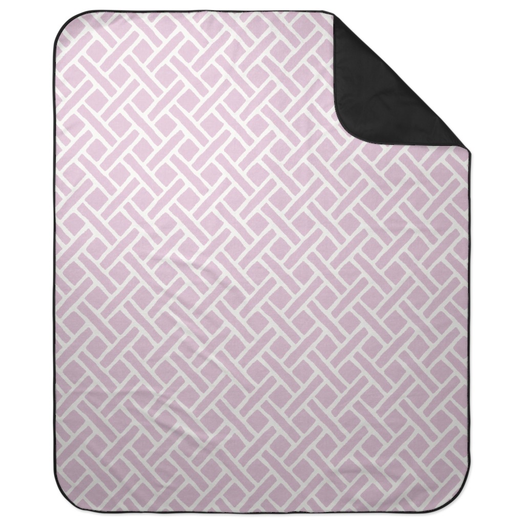 Savannah Trellis Picnic Blanket, Purple