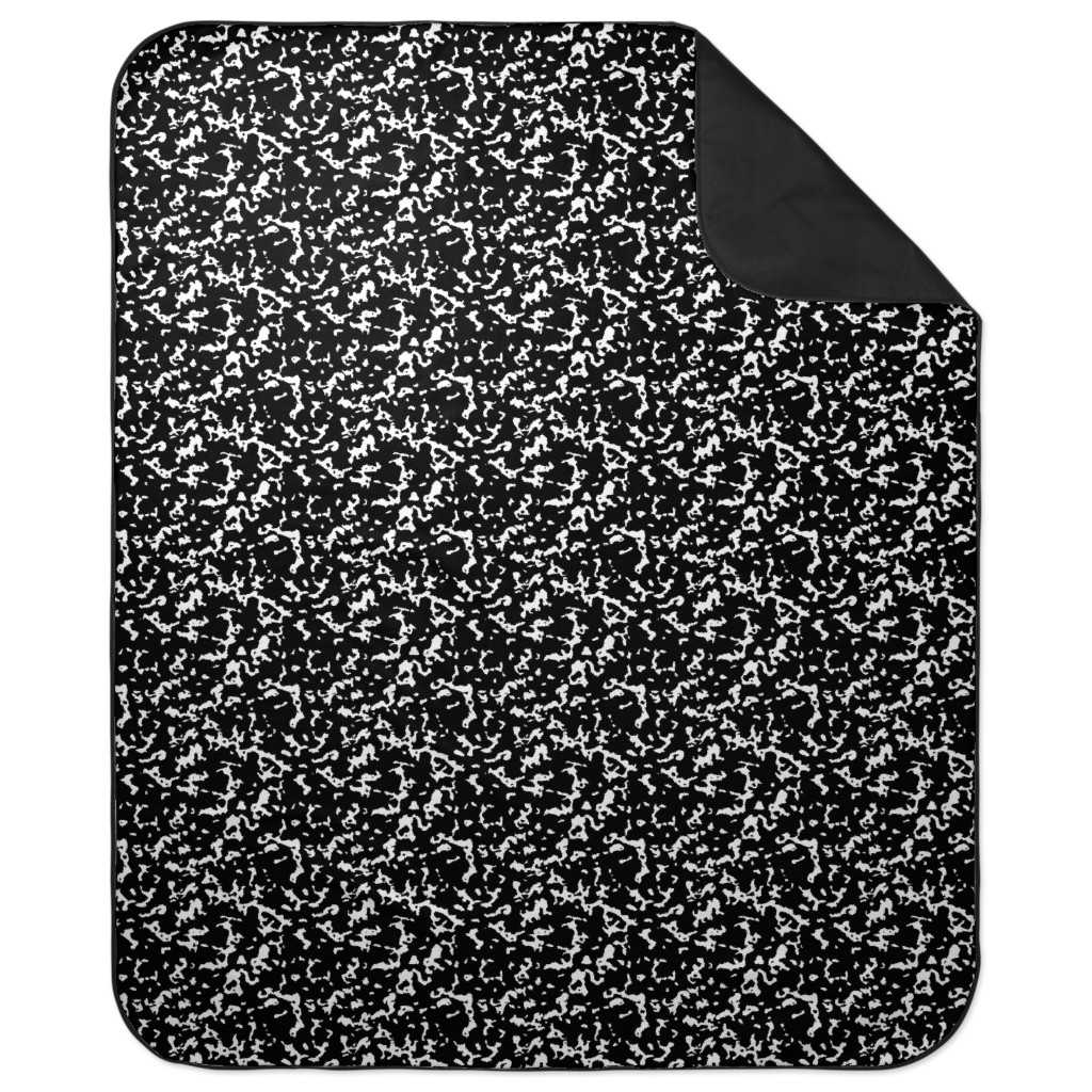 Composition Notebook - Black & White Picnic Blanket, Black