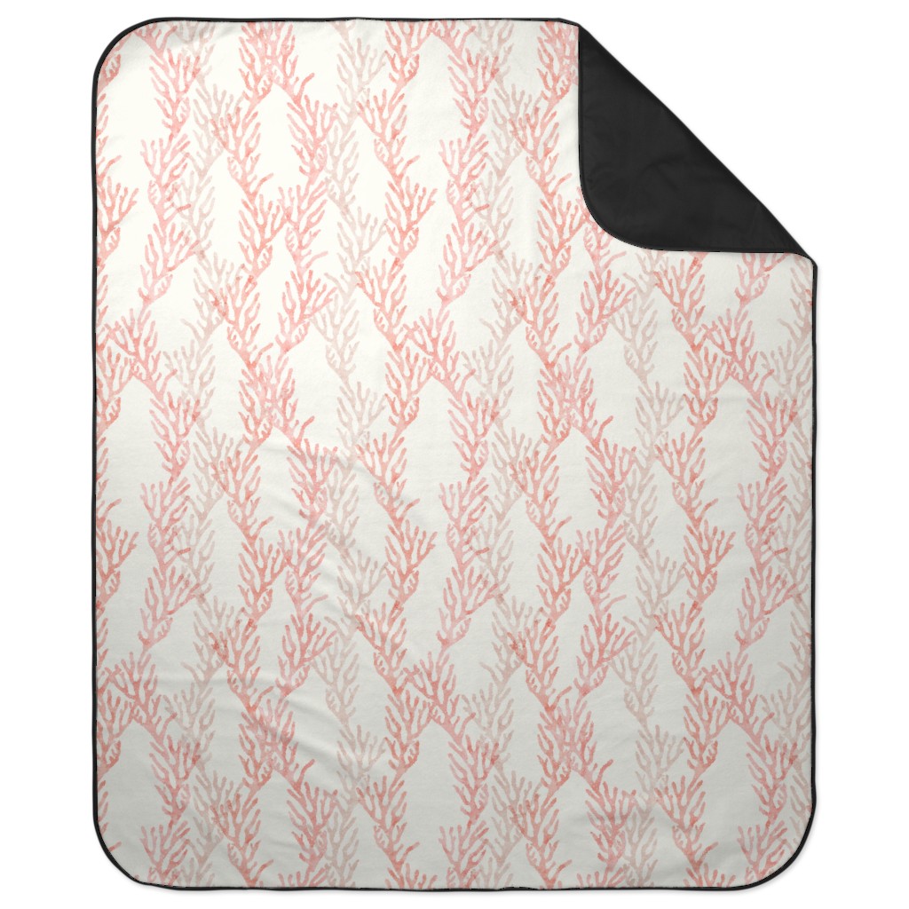 Coral Mermaid Picnic Blanket, Pink