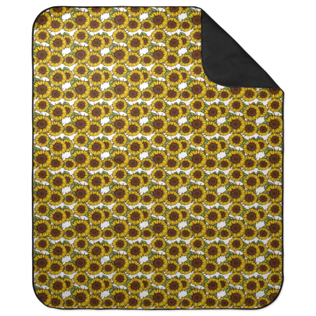 Sunflowers Picnic Blanket, Yellow