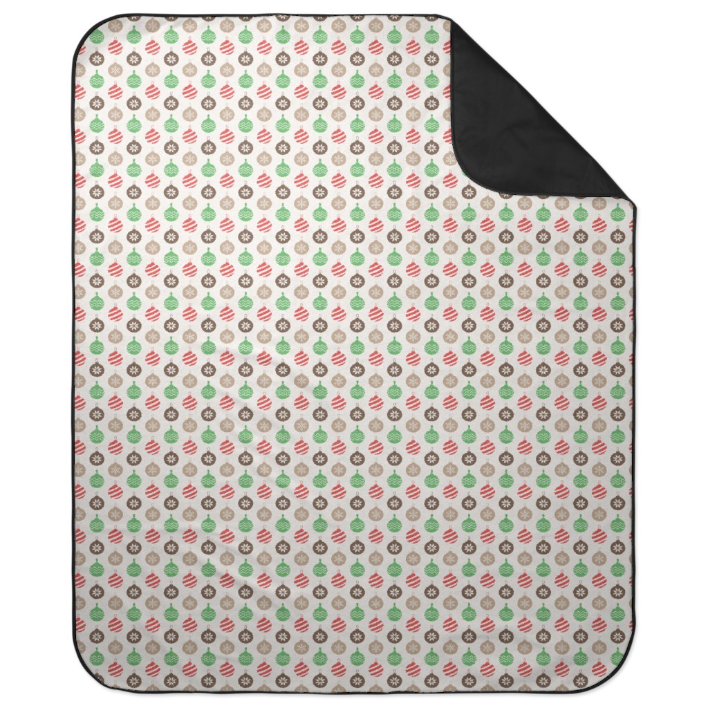 Christmas Ornaments Picnic Blanket, Multicolor