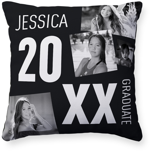 Big Year Pillow, Woven, Black, 16x16, Single Sided, Black, black